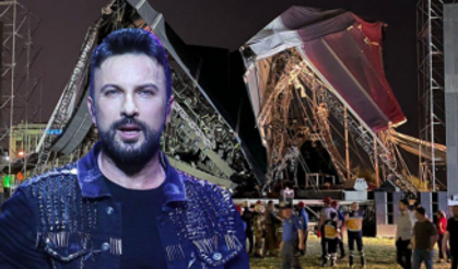 Yıllar sonra Tarkan’ın İzmir’de vereceği konser için kurulan sahne yerle bir oldu!