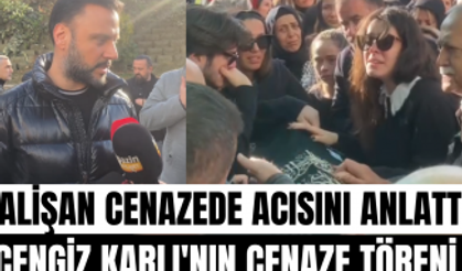 Alişan, Elif Karlı'nın cezaevinde vefat eden eşi Cengiz Karlı'nın cenazesinde konuştu!