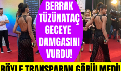 Berrak Tüzünataç Elle Dergisinin Ödül Törenine Tanga ile katıldı