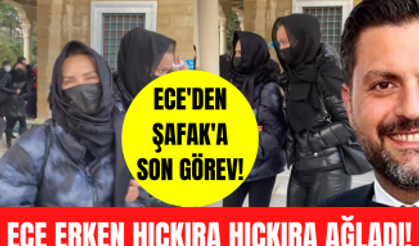 Ece Erken eşi Şafak Mahmutyazıcıoğlu'nun mevlitinde hıçkıra hıçkıra ağladı!