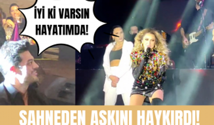 Hadise yeni yıla sevgilisi Mehmet Dinçerler'le girdi! Sahnede aşkını haykırdı!