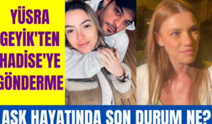 Arka Sokaklar'ın Zeliş'i Yüsra Geyik'ten konserde nişan fotoğraflarını gösteren Hadise'ye gönderme!