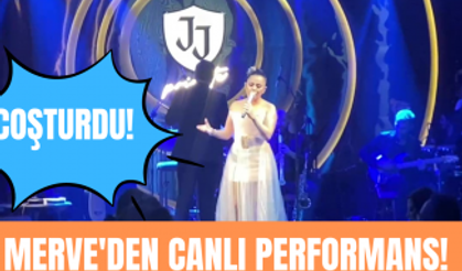 Merve Özbey'den canlı performans! Merve Özbey sesiyle büyüledi!