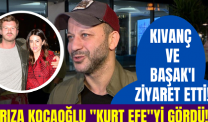 Rıza Kocaoğlu baba olan Kıvanç Tatlıtuğ'u hastanede ziyaret etti! Kurt Efe hakkında bilgi verdi!