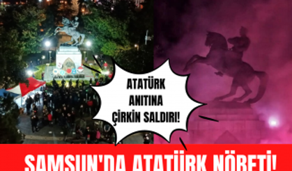 Samsun’da Atatürk anıtına yapılan çirkin saldırıya tepkiler çığ gibi büyüyor!