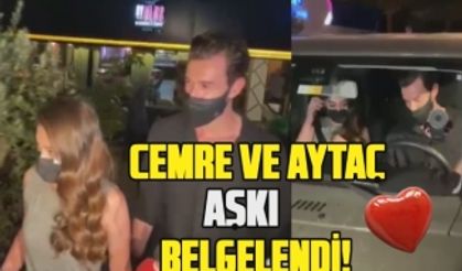 Cemre Baysel ve Aytaç Şaşmaz aşkı böyle belgelendi! Mekan çıkışı görüntülendiler!