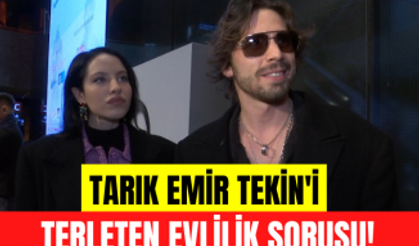 Tarık Emir Tekin kız arkadaşı ile el ele görüntülendi! Tarık Emir Tekin'i terleten evlilik sorusu!