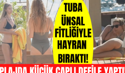 Tuba Ünsal Bodrum plajlarında rüzgar gibi esti! Tuba Ünsal fit görüntüsüyle kendine hayran bıraktı!