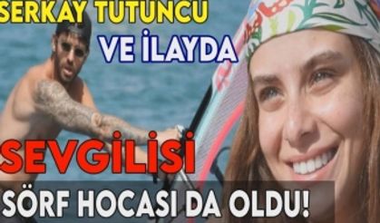 Serkay Tütüncü sevgilisi İlayda Alişan'a sörf dersi verdi!