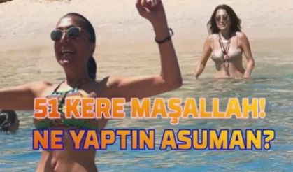 51 yaşındaki Asuman Dabak bikinili görüntüsü ile gençlere taş çıkardı!