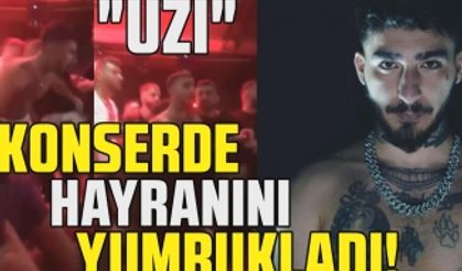 Rapçi Uzi konserde hayranıyla kavga etti! Yumruklar havada uçuştu!