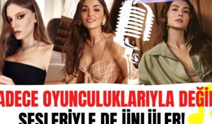 Ünlülerin sesi nasıl? Serenay Sarıkaya, Hande Erçel ve Burcu Özberk'in şarkı söylediği görüntüler!