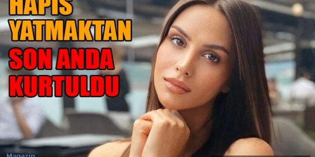 Gece kulübünde ortalığı karıştıran Ayşegül Çınar hapis yatmaktan son anda kurtuldu