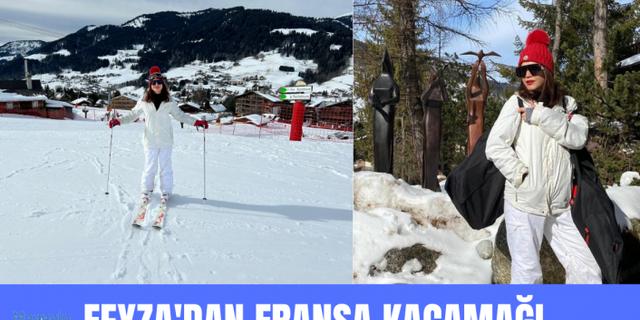 Feyza Civelek Fransız Alpler'inde stres attı