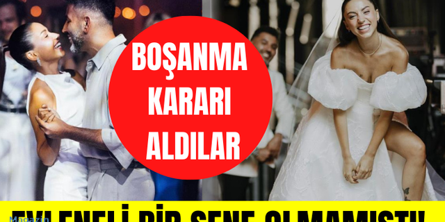 Zeynep Bastık ve Tolga Akış evliliklerinin birinci senesi dolmadan boşanma kararı aldı