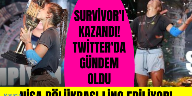 Survivor All Star şampiyonu Nisa Bölükbaşı, Twitter'da linç ediliyor: Hak etmedi