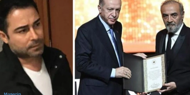Atilla Taş, Erdoğan'ın elinden ödül alan Yılmaz Erdoğan'ı eleştirirken baltayı taşa vurdu