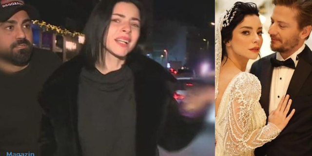 Boşandığı eşiyle görüntülenmek istemeyen Merve Boluğur, basın mensuplarıyla tartıştı