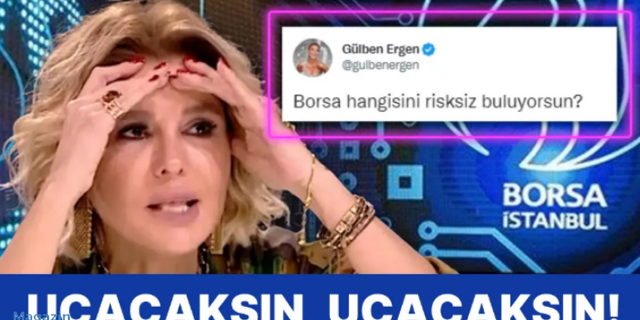 Twitter'da borsa anketi yapan Gülben Ergen'in başı belada!