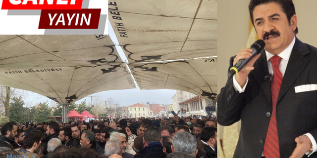 Vefat eden usta sanatçı Burhan Çaçan'ın cenazesinden canlı yayın!