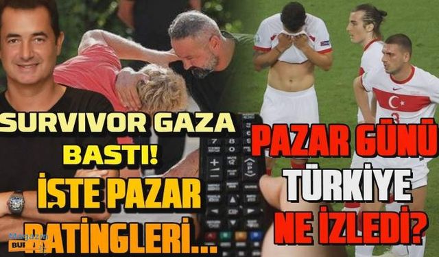 20 Haziran pazar günü rating savaşını kim kazandı?