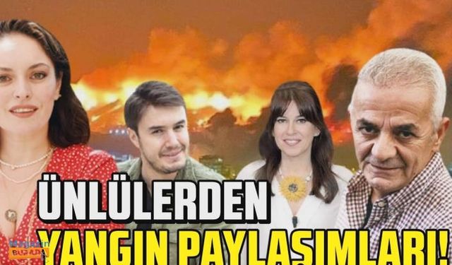 Ciğerlerimiz yanıyor! Türkiye'yi kasıp kavuran yangınlara ünlüler sessiz kalmadı!