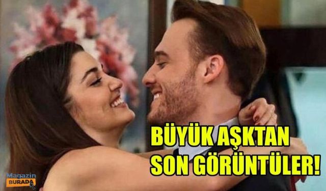 Hande Erçel ile Kerem Bürsin'in set halleri!