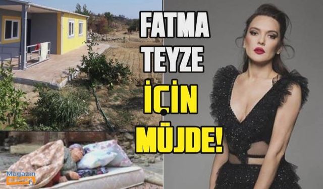 Demet Akalın Manavgat'taki yangında evini kaybeden Fatma Teyze'nin evi için müjdeyi verdi!