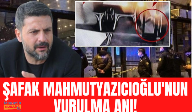 Ece Erken'in eşi Şafak Mahmutyazıcıoğlu'nun vurulma anı güvenlik kamerasına böyle yansıdı!