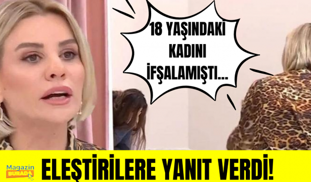 Esra Erol eleştirilere canlı yayında yanıt verdi