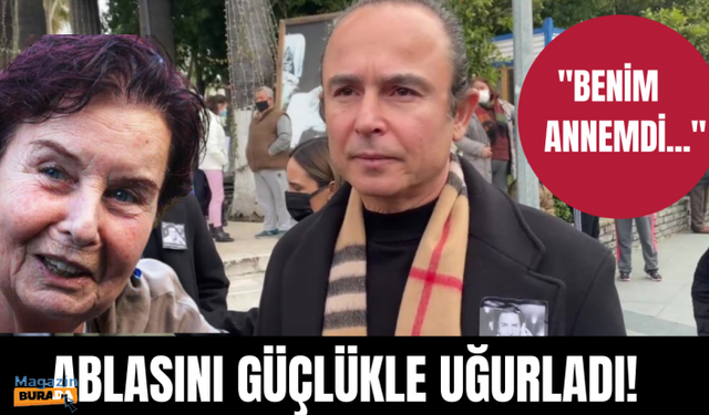 Günay Girik ablası Fatma Girik'in cenazesinde konuşmakta zorlandı...