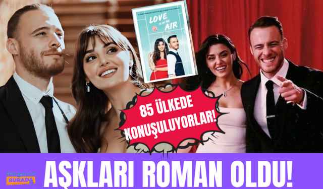 Hande Erçel ve Kerem Bürsin'in aşkı İtalya'da kitap oldu