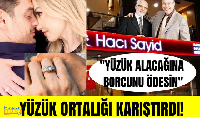 Konkordato davasına damga vuran yüzük! Mehmet Dinçerler ve Hadise...