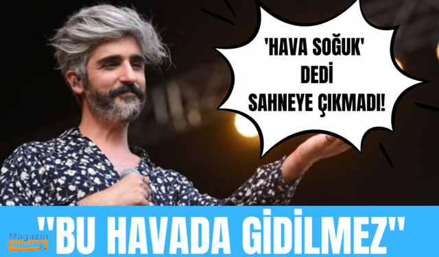 Manuş Baba soğuğu bahane ederek sahneye çıkmadı! Hayranları sitem etti!