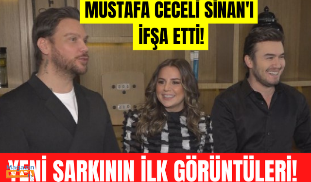 Sinan Akçıl - Merve Özbey ve Mustafa Ceceli yeni şarkılarının klip çekiminde gülmekten kırdı geçirdi