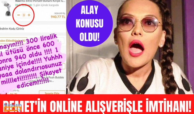 Demet Akalın'ın online alışveriş paylaşımı gündem oldu! Yaptığı hata alay konusu oldu