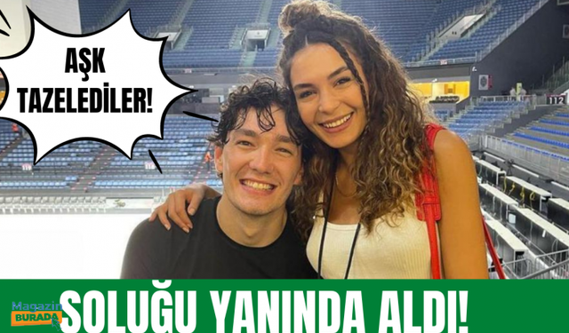 Ebru Şahin'den romantik paylaşım! Cedi Osman soluğu sevgilisinin yanında aldı