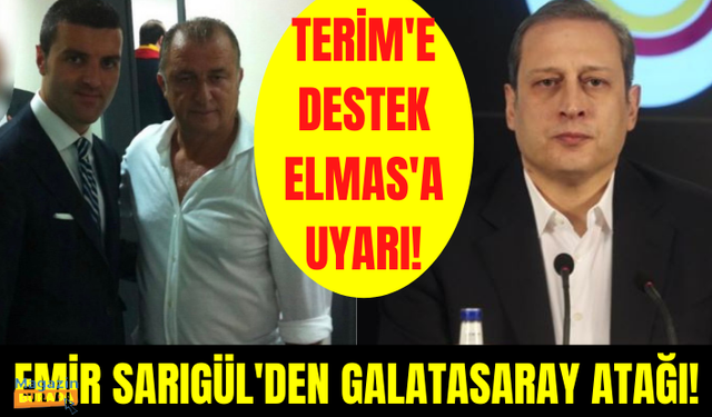 Galatasaray'ın eski yöneticisi Emir Sarıgül'den Fatih Terim'e destek!