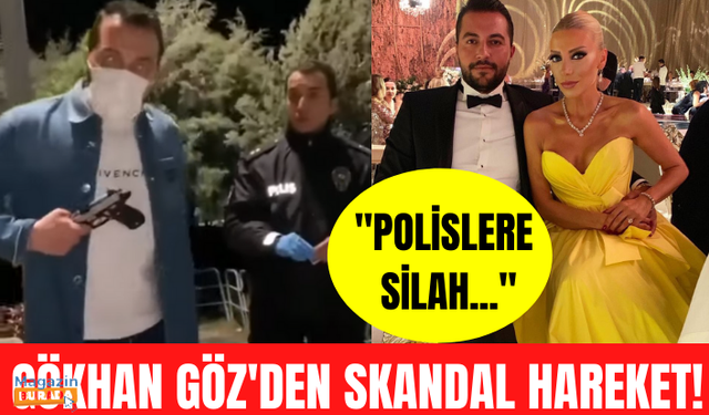 Gökhan Göz evine baskın düzenleyen polislere zor anlar yaşattı! Şoke eden görüntüler