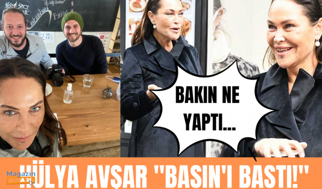 Hülya Avşar muhabirlere kahve ısmarladı! Avşar kızı basın mensuplarını böyle atlattı