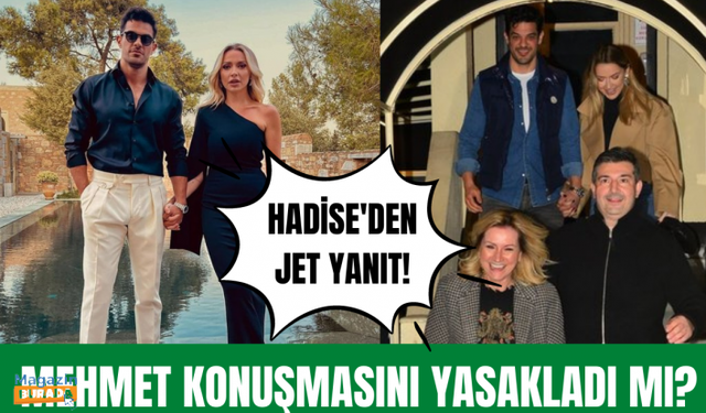 Mehmet Dinçerler Hadise'nin konuşmasını yasakladı mı? Hadise'den cevap gecikmedi