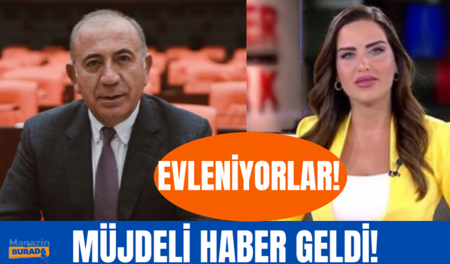 Milletvekili Gürsel Tekin ve haber spikeri Mehtap Özkan'ın mutlu günü!