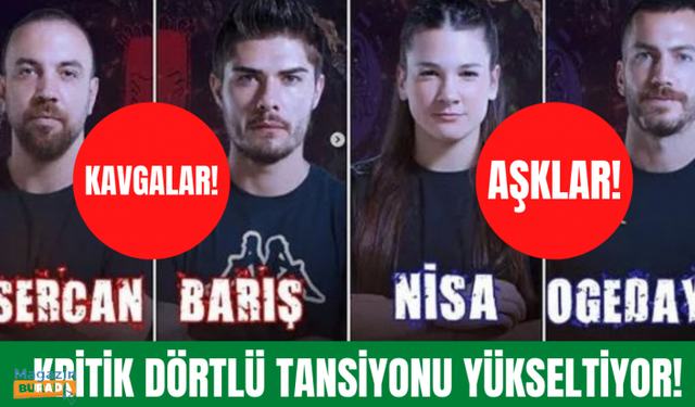 Survivor'da kılıçlar çekildi! Barış, Sercan ve Nisa arasında neler oluyor?