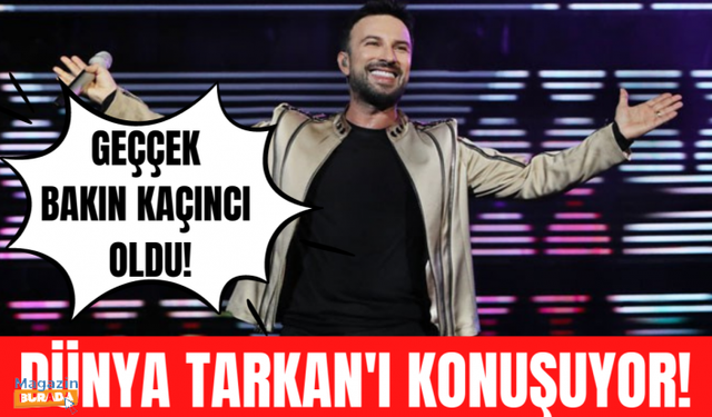 Tarkan'ın yeni şarkısı dünya sıralamasında zirveyi kaptı!