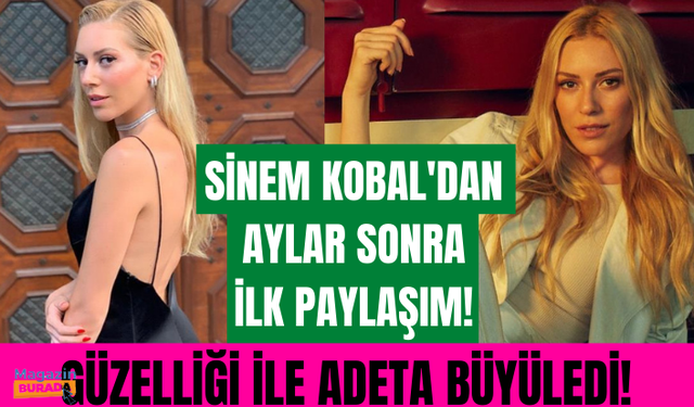 8 aylık hamile Sinem Kobal, güzelliğiyle kendine hayran bırakıyor