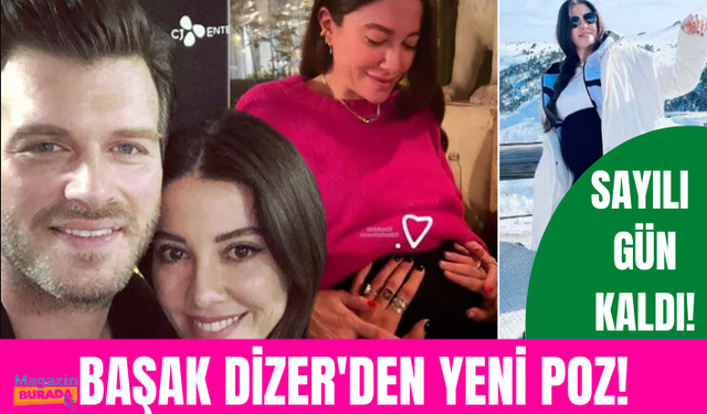 Anne olmak için gün sayan Başak Dizer'den karnı burnunda poz!