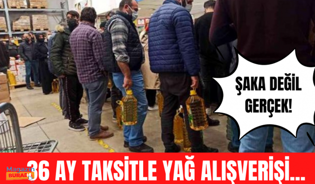 İnternette 36 ay taksitle ayçiçek yağı satışı!