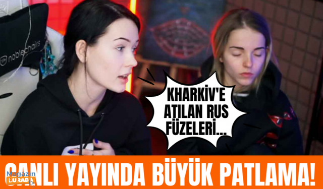 Ukraynalı kardeşlerin canlı yayınında patlama!