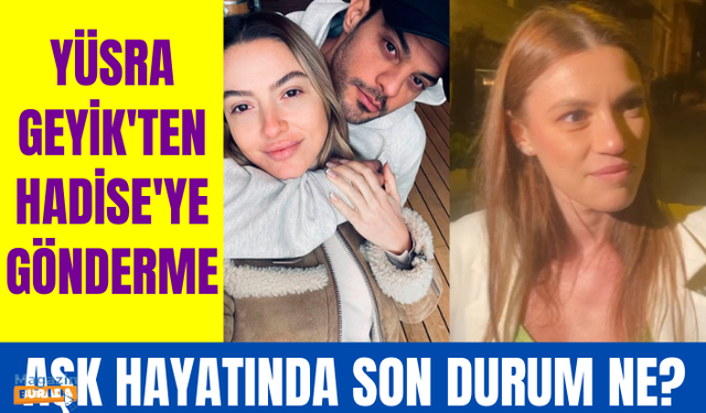 Arka Sokaklar'ın Zeliş'i Yüsra Geyik'ten konserde nişan fotoğraflarını gösteren Hadise'ye gönderme!