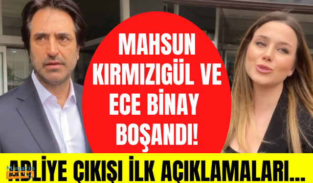 Mahsun Kırmızıgül ve eşi Ece Binay boşandı! Ece Binay ve Mahsun adliye çıkışı neler söyledi?